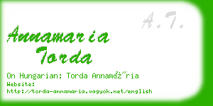 annamaria torda business card